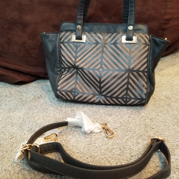 Pretty Ships diamond stripe satchel - Picture 2 of 8